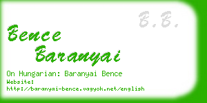 bence baranyai business card